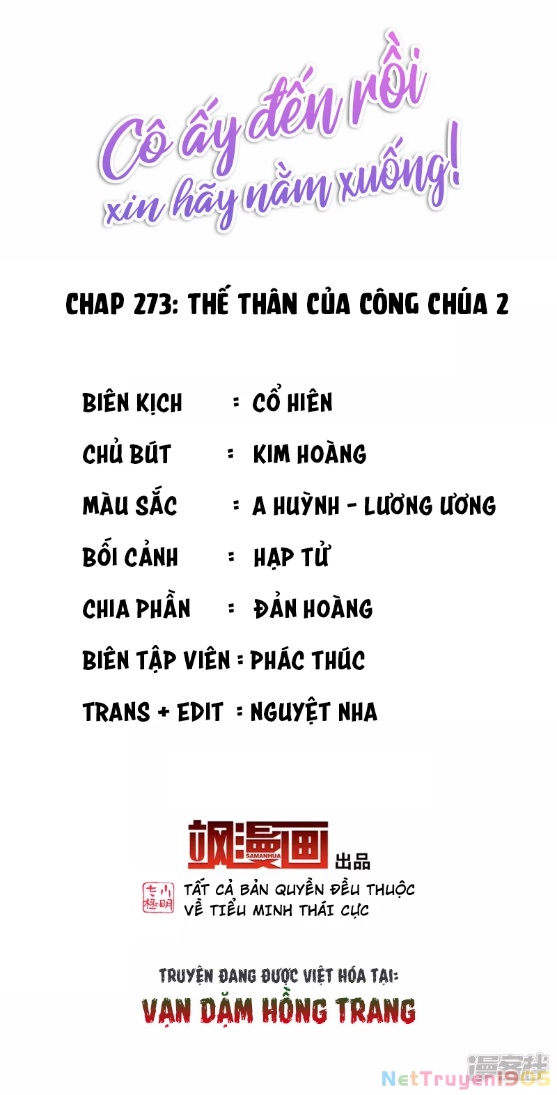 Cô ấy đến rồi, xin hãy nằm xuống! Chapter 273 - Trang 3