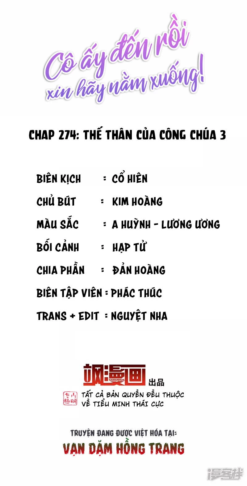 Cô ấy đến rồi, xin hãy nằm xuống! Chapter 274 - Trang 3