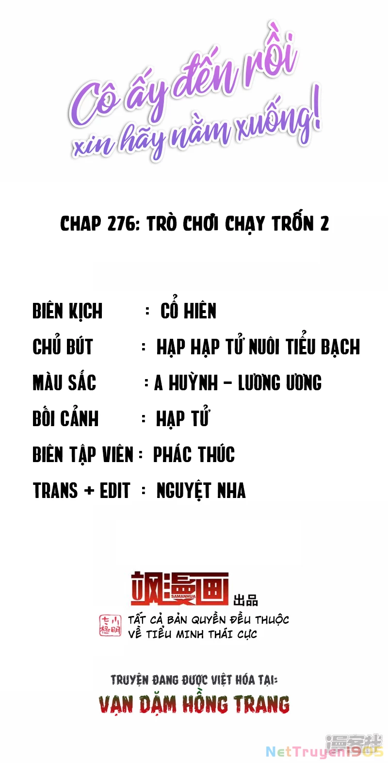 Cô ấy đến rồi, xin hãy nằm xuống! Chapter 276 - Trang 3