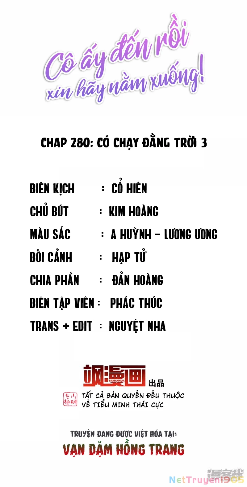 Cô ấy đến rồi, xin hãy nằm xuống! Chapter 280 - Trang 3