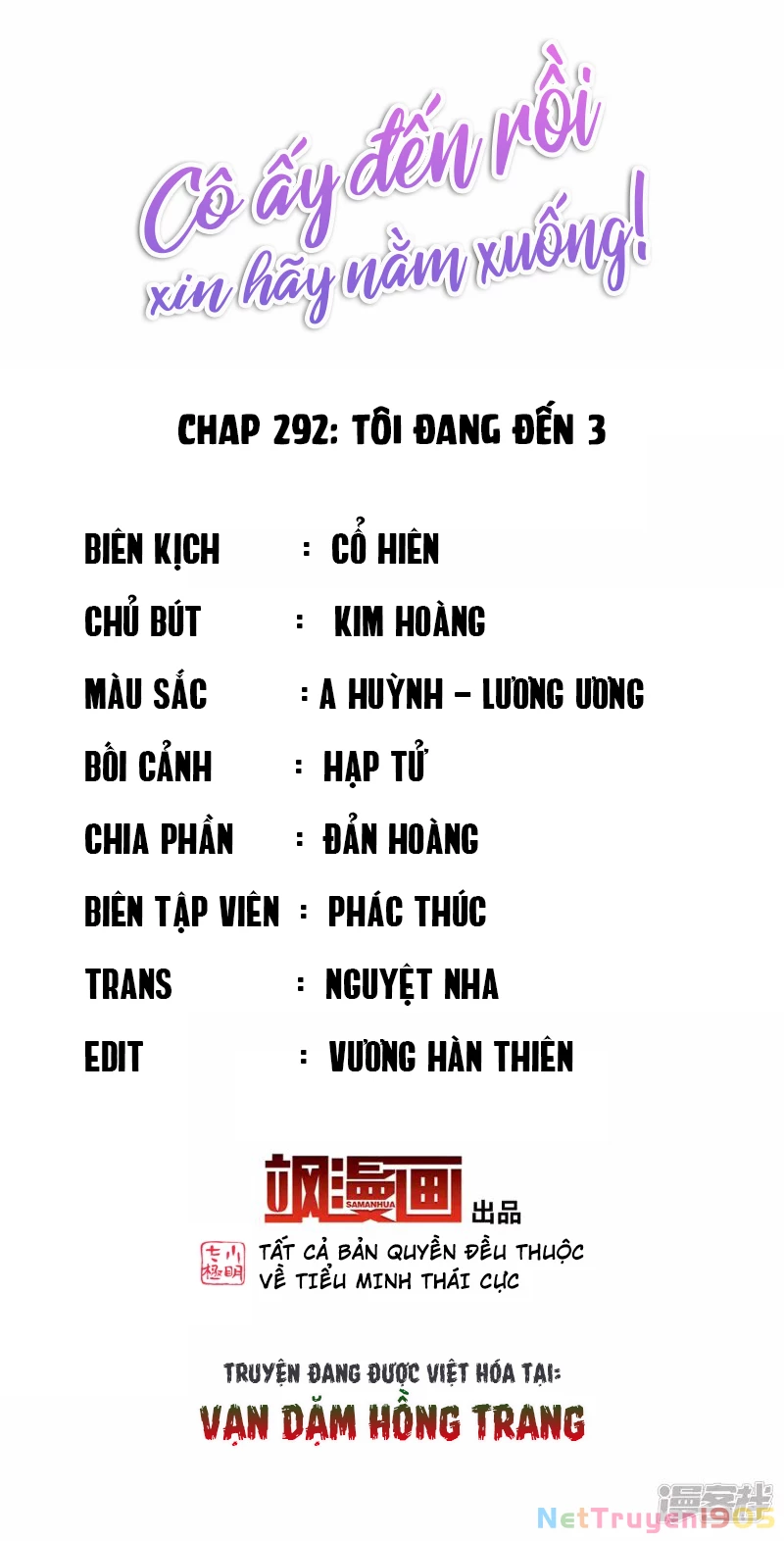 Cô ấy đến rồi, xin hãy nằm xuống! Chapter 292 - Trang 3