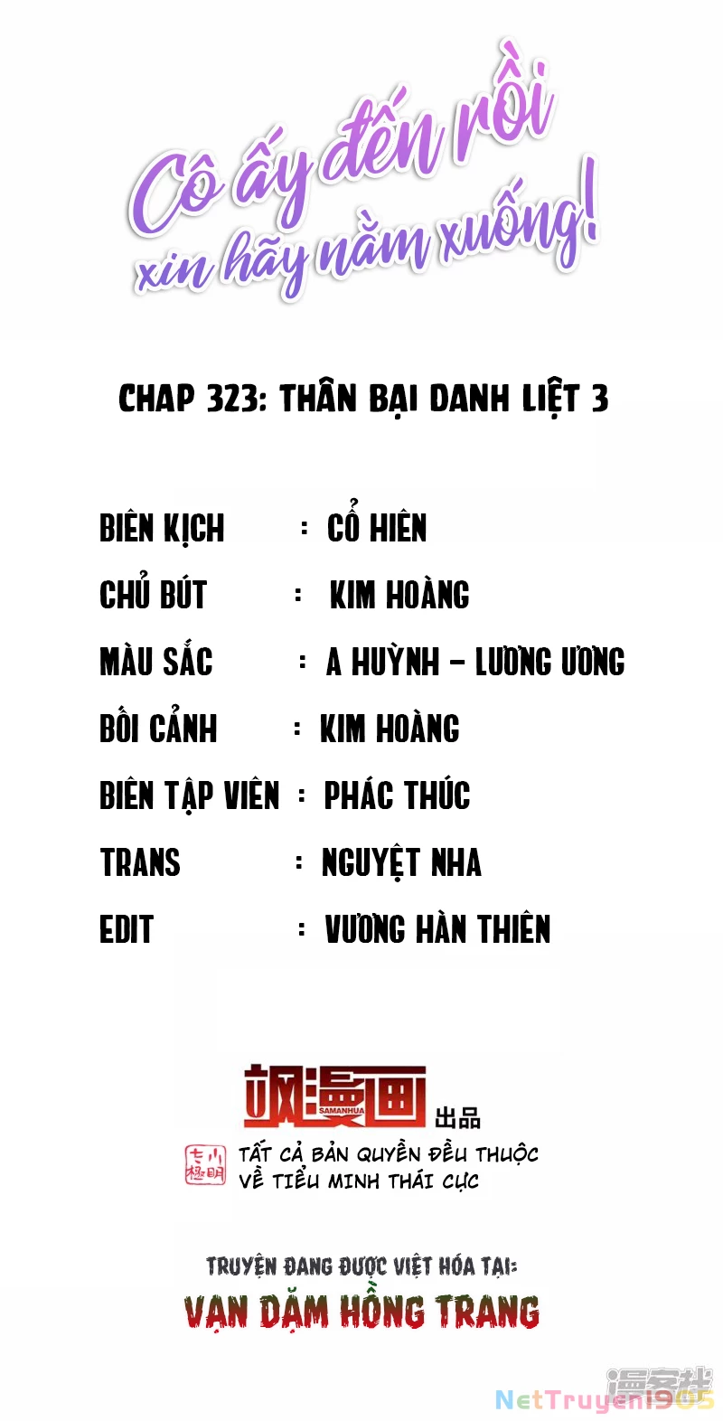 Cô ấy đến rồi, xin hãy nằm xuống! Chapter 323 - Trang 3