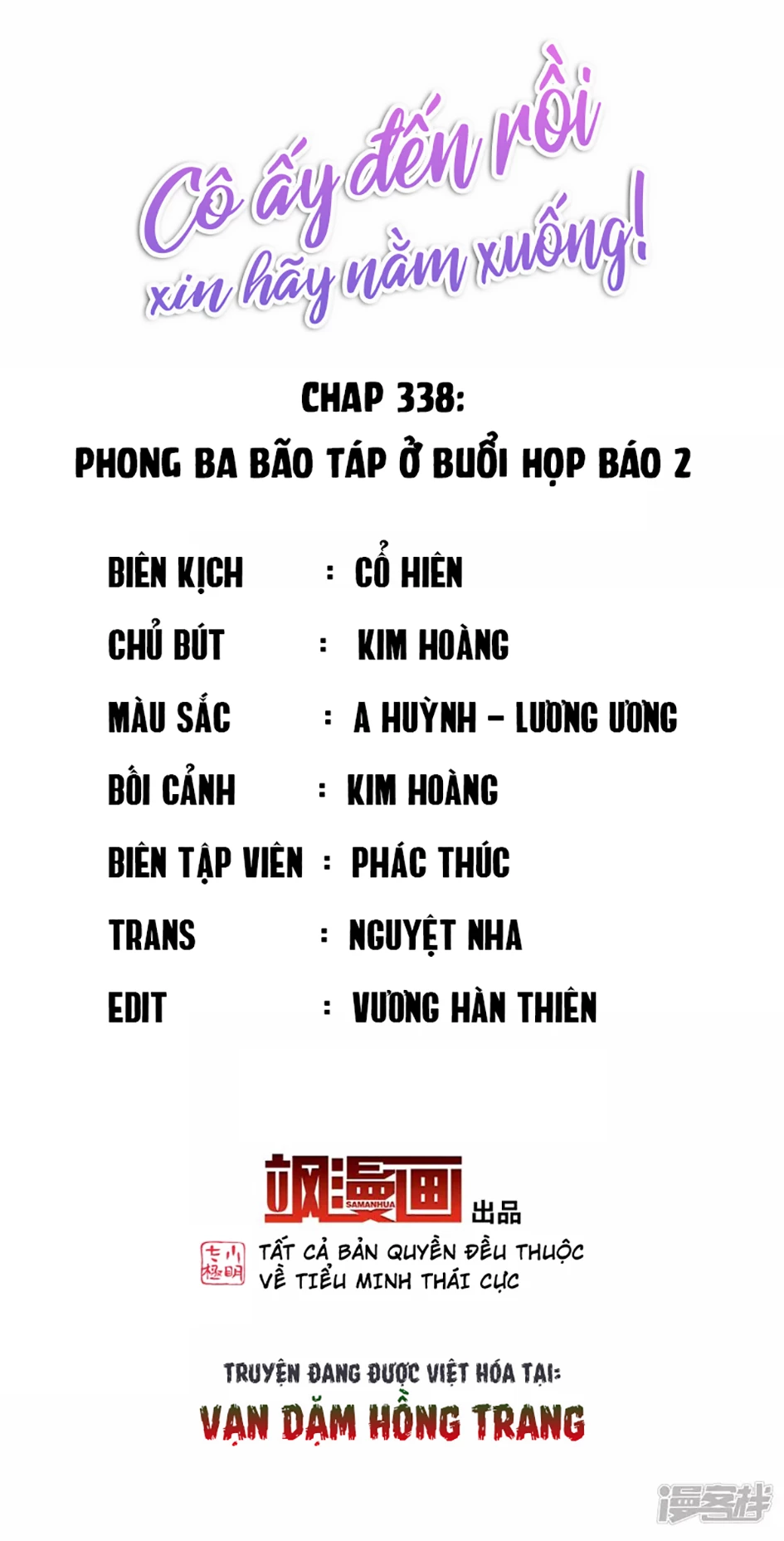 Cô ấy đến rồi, xin hãy nằm xuống! Chapter 338 - Trang 3