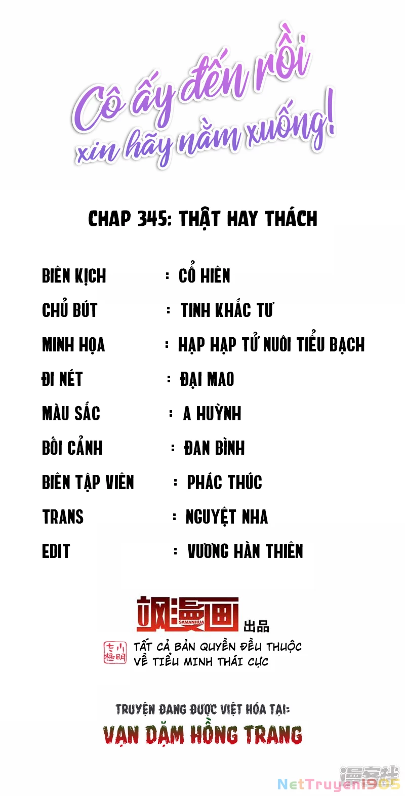 Cô ấy đến rồi, xin hãy nằm xuống! Chapter 345 - Trang 3