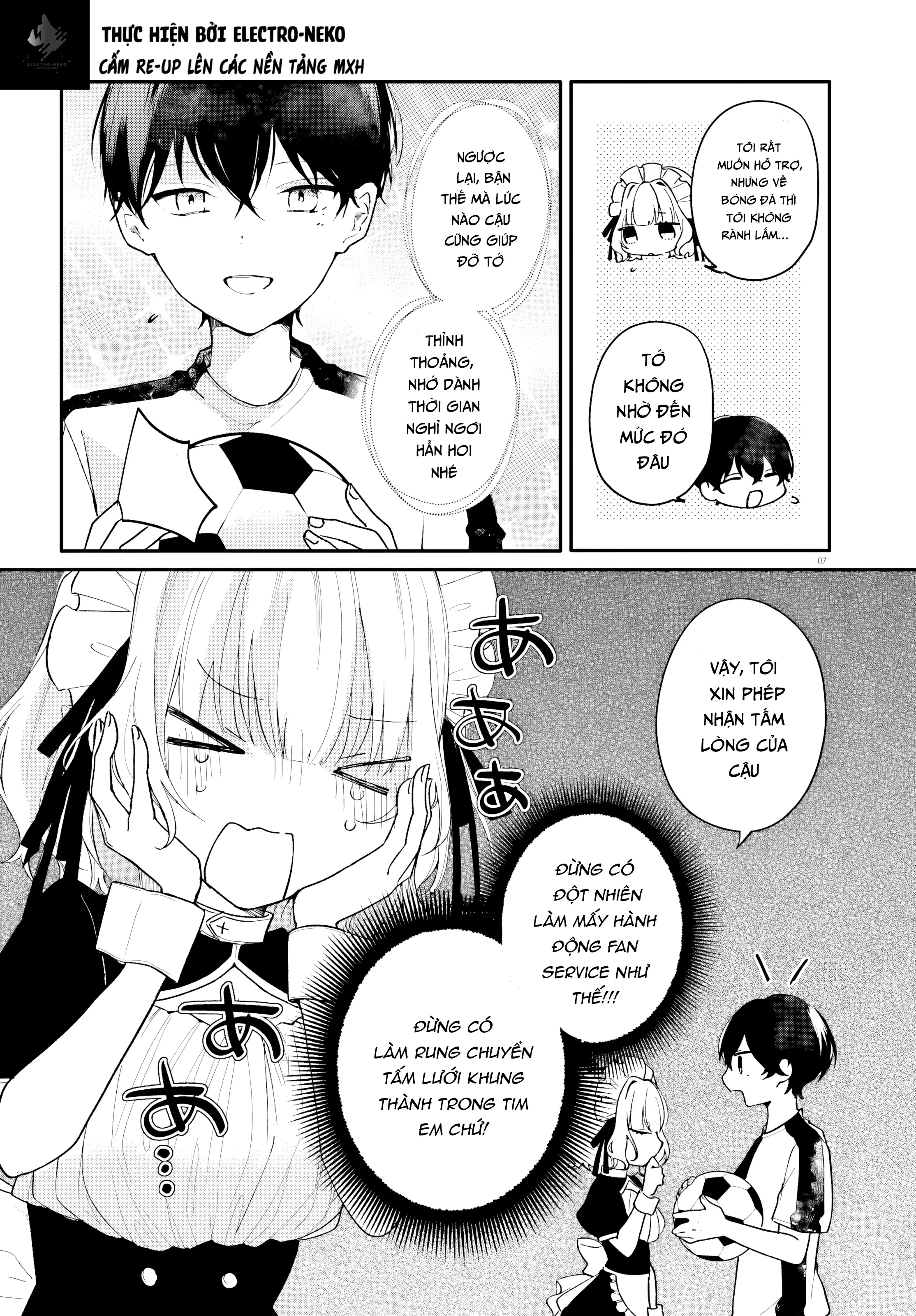 Cô hầu gái nhà tôi trông giống hệt cô bạn tôi thích ở trong lớp Chapter 4 - Trang 12