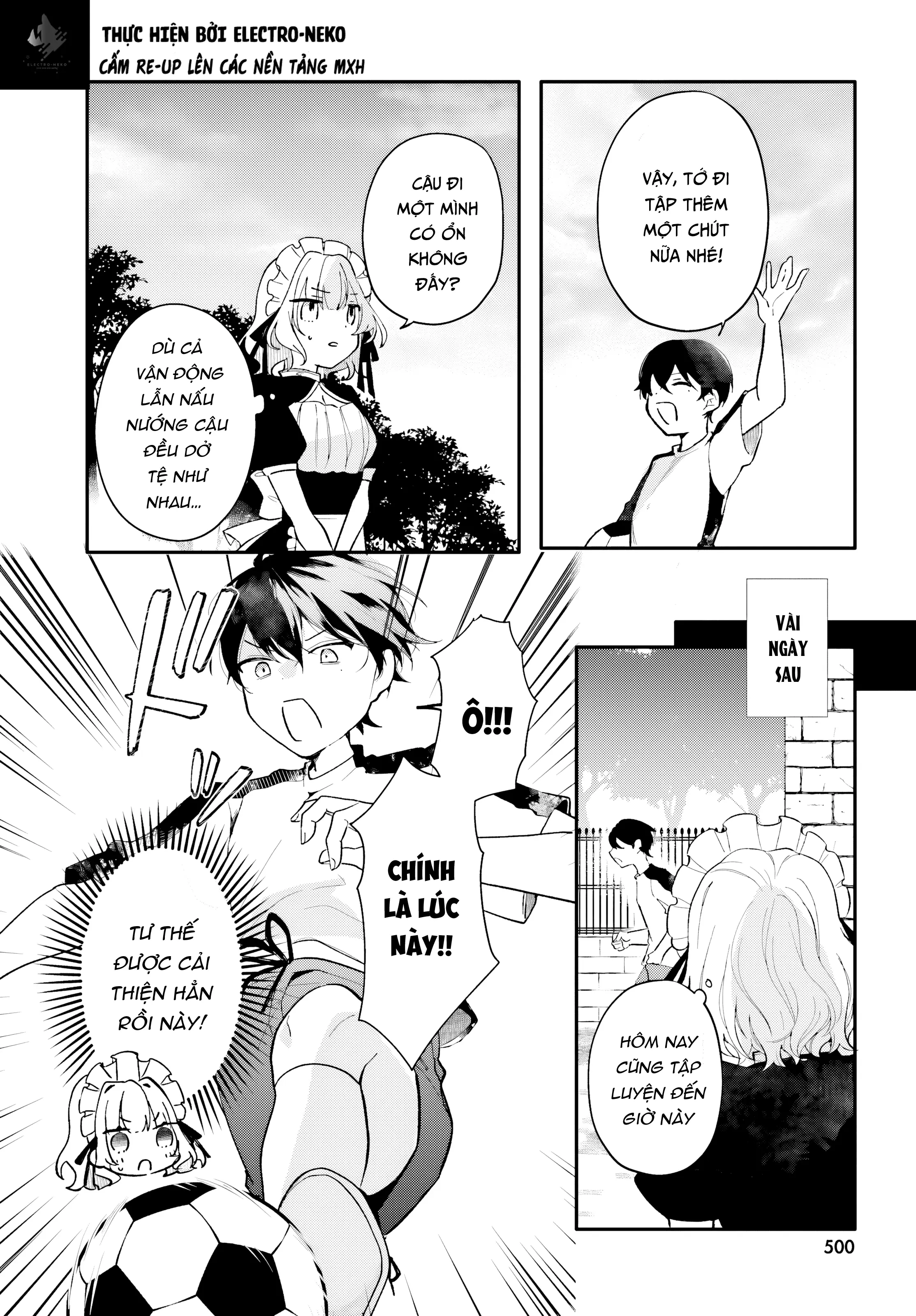 Cô hầu gái nhà tôi trông giống hệt cô bạn tôi thích ở trong lớp Chapter 4 - Trang 13