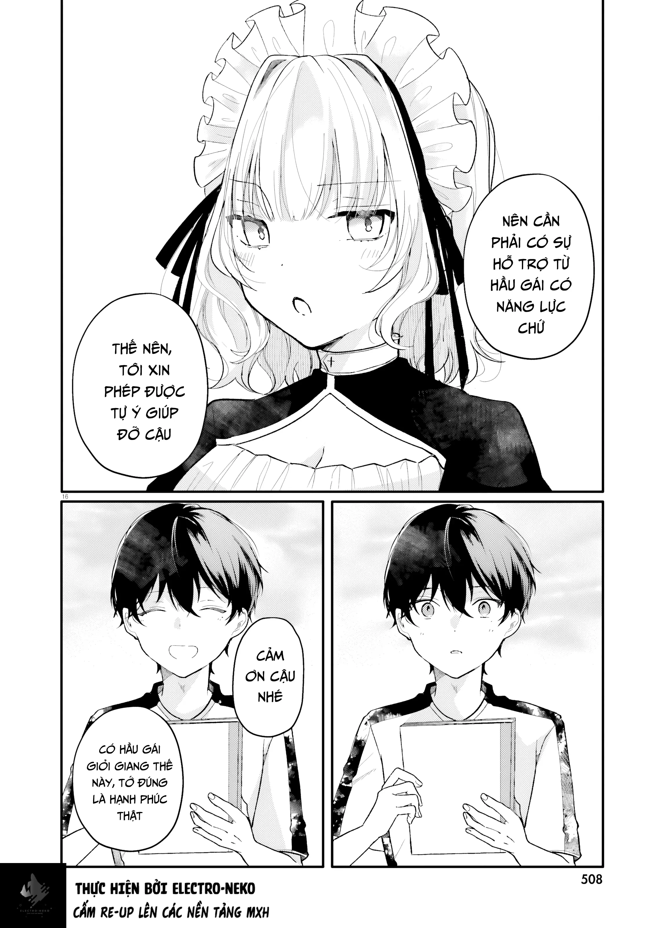 Cô hầu gái nhà tôi trông giống hệt cô bạn tôi thích ở trong lớp Chapter 4 - Trang 21