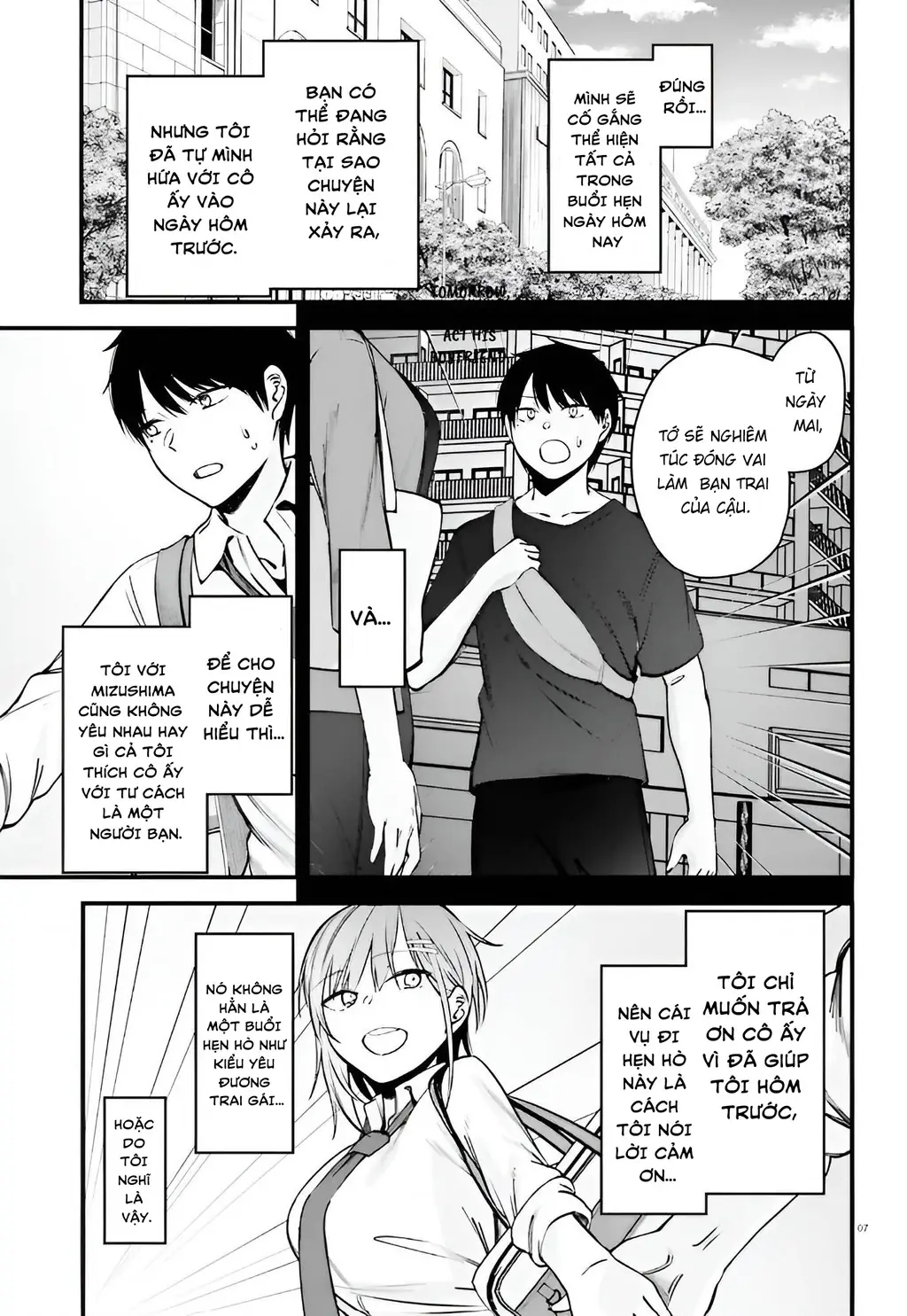Cô nàng đẹp mã mà bạn gái tôi thích đang nhắm tới tôi Chapter 14 - Trang 8
