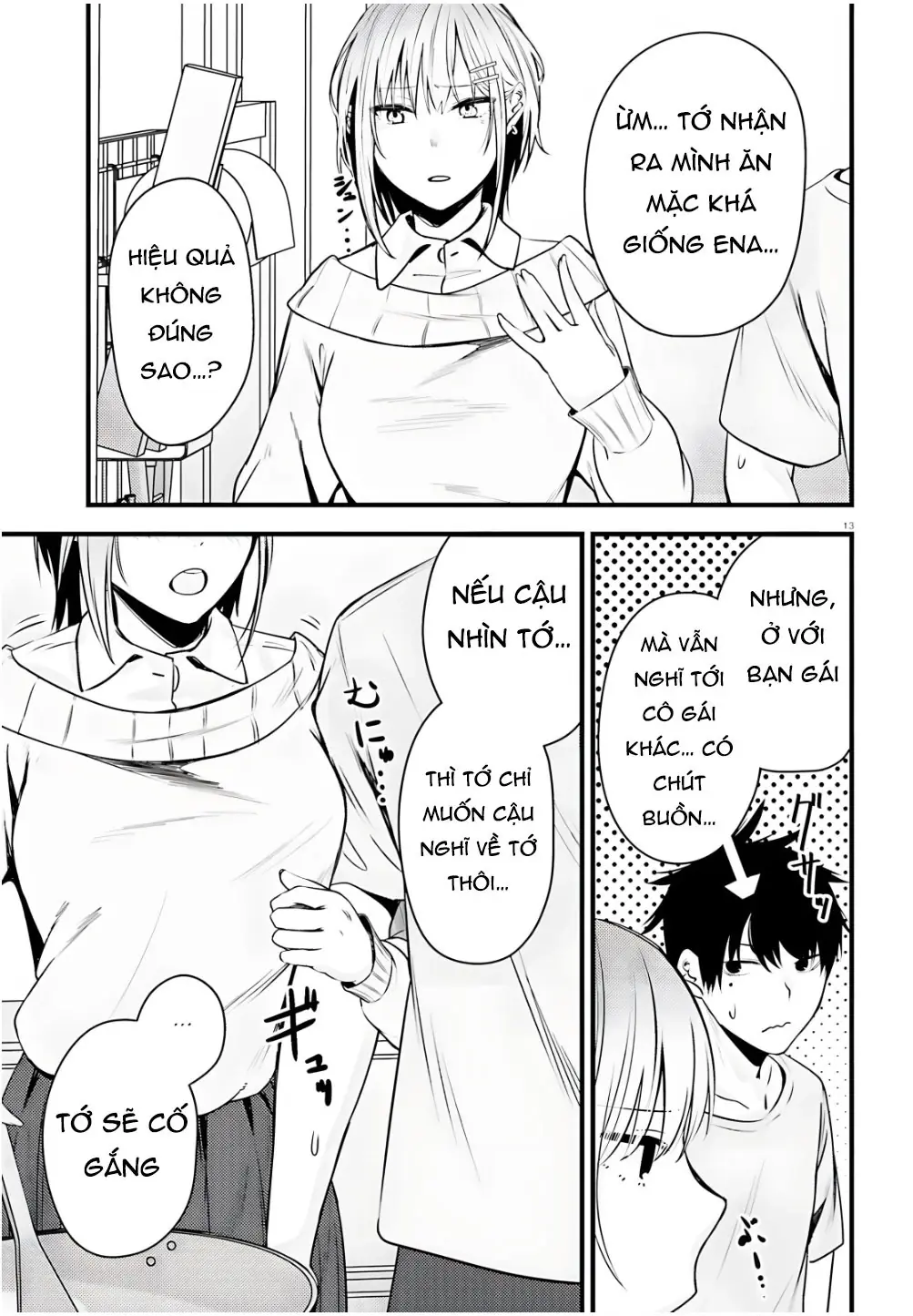 Cô nàng đẹp mã mà bạn gái tôi thích đang nhắm tới tôi Chapter 4 - Trang 14