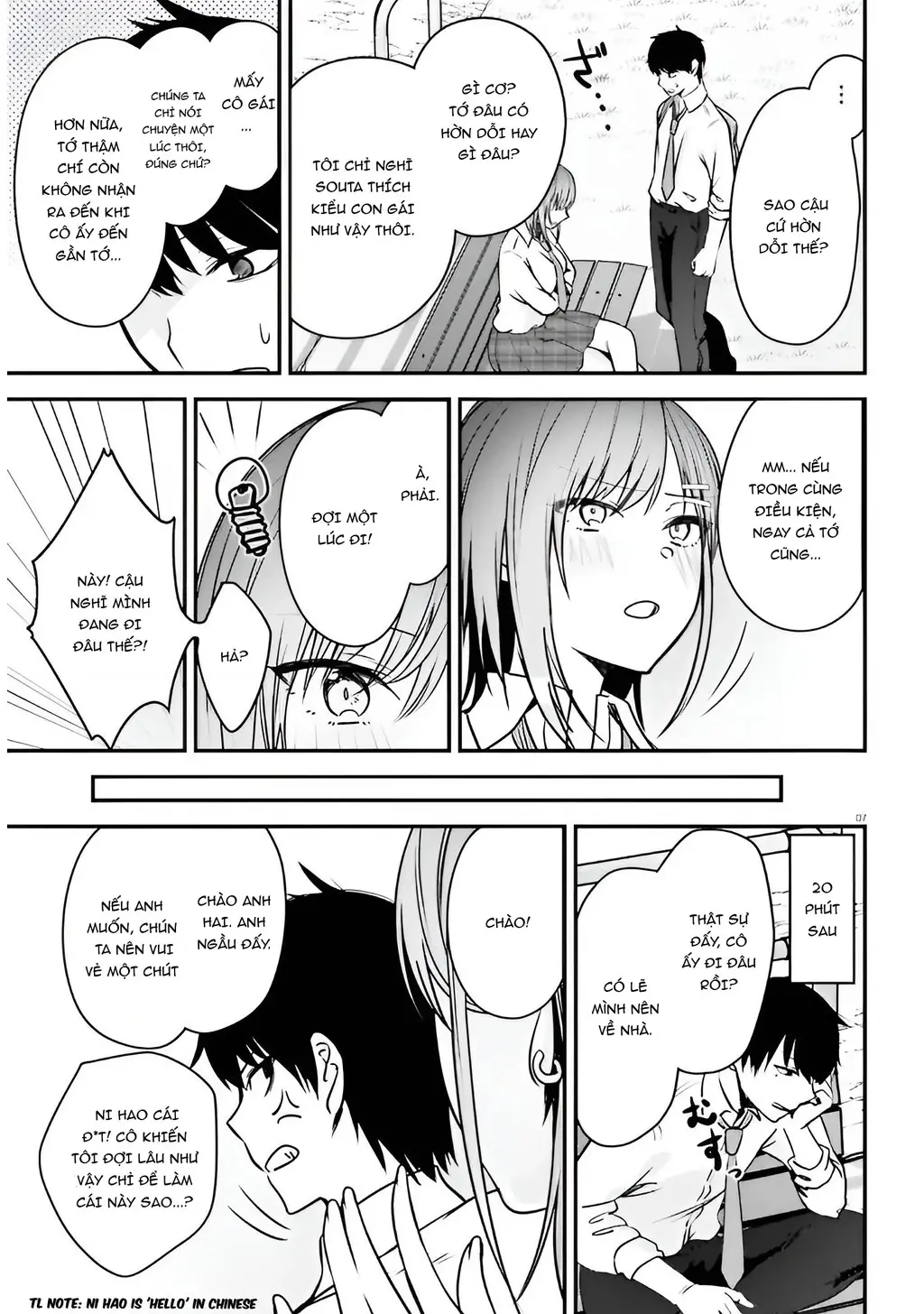 Cô nàng đẹp mã mà bạn gái tôi thích đang nhắm tới tôi Chapter 7 - Trang 8
