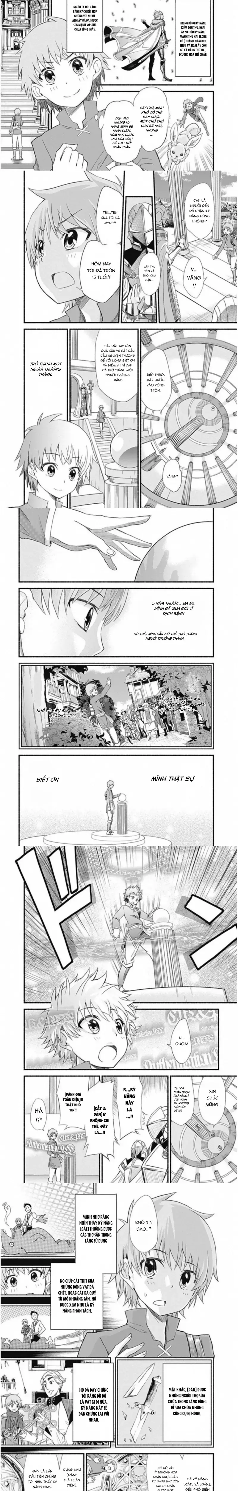 Cut & Paste De Kono Sekai Wo Ikite Iku Chapter 1 - Trang 4
