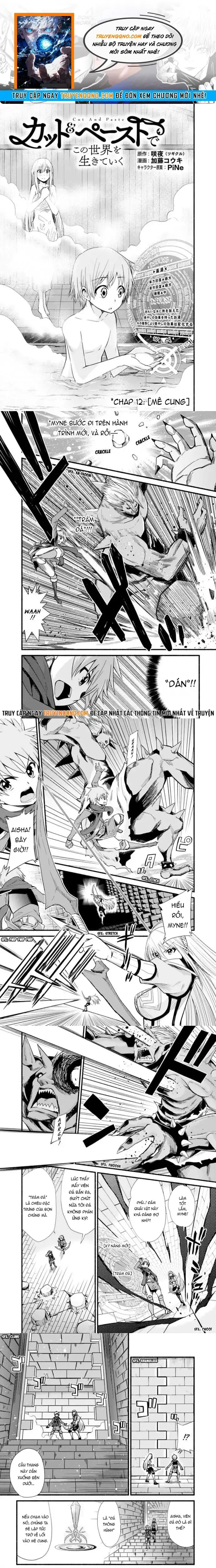 Cut & Paste De Kono Sekai Wo Ikite Iku Chapter 12 - Trang 2