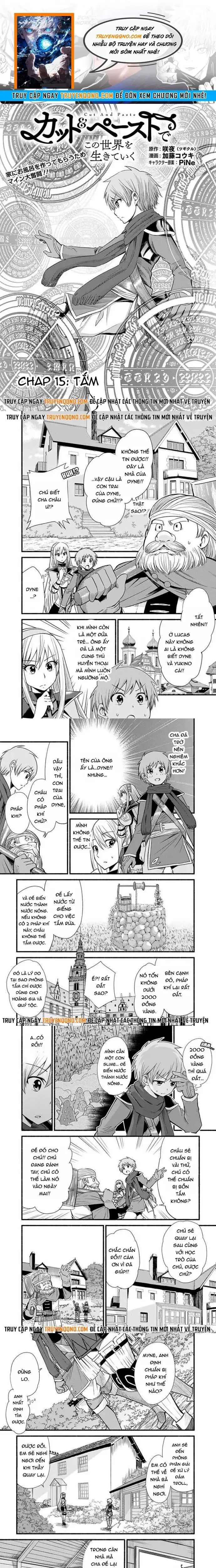 Cut & Paste De Kono Sekai Wo Ikite Iku Chapter 15 - Trang 2