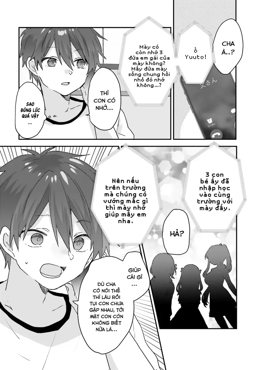 Daigaku Nyuugakuji Kara Uwasa Sareteita Bishoujo San Shimai, Ikiwakareteita Gimai Datta. Chapter 1 - Trang 33