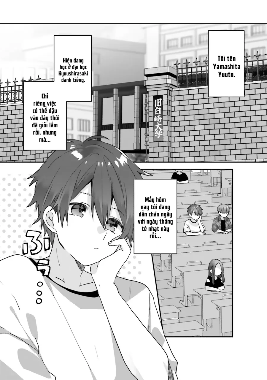 Daigaku Nyuugakuji Kara Uwasa Sareteita Bishoujo San Shimai, Ikiwakareteita Gimai Datta. Chapter 1 - Trang 4