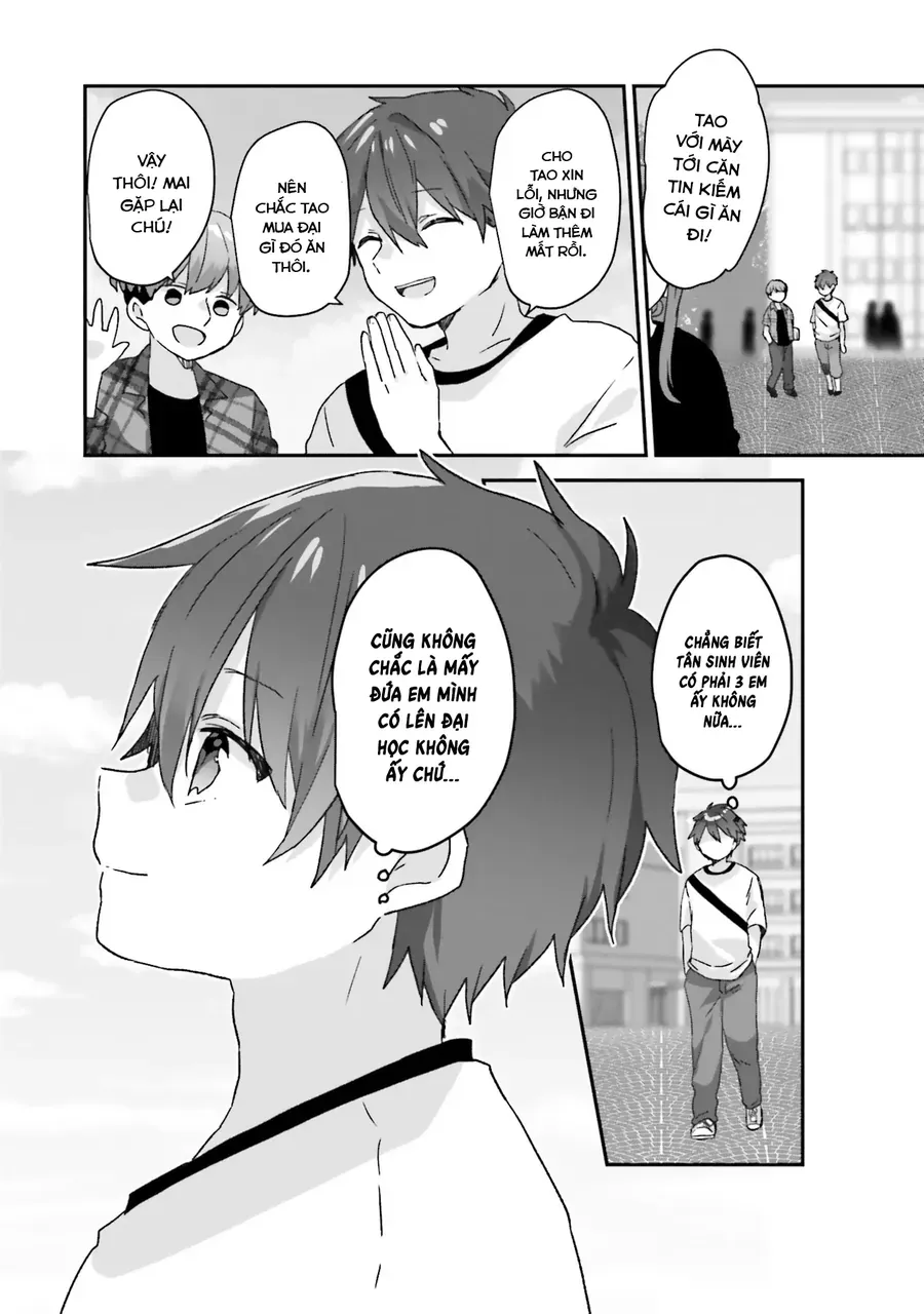 Daigaku Nyuugakuji Kara Uwasa Sareteita Bishoujo San Shimai, Ikiwakareteita Gimai Datta. Chapter 1 - Trang 8