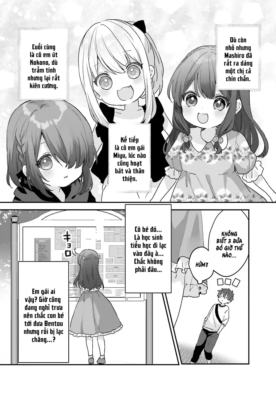 Daigaku Nyuugakuji Kara Uwasa Sareteita Bishoujo San Shimai, Ikiwakareteita Gimai Datta. Chapter 1 - Trang 9