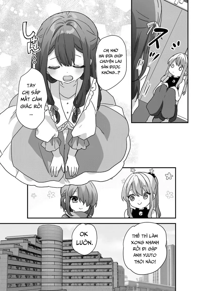 Daigaku Nyuugakuji Kara Uwasa Sareteita Bishoujo San Shimai, Ikiwakareteita Gimai Datta. Chapter 10 - Trang 11