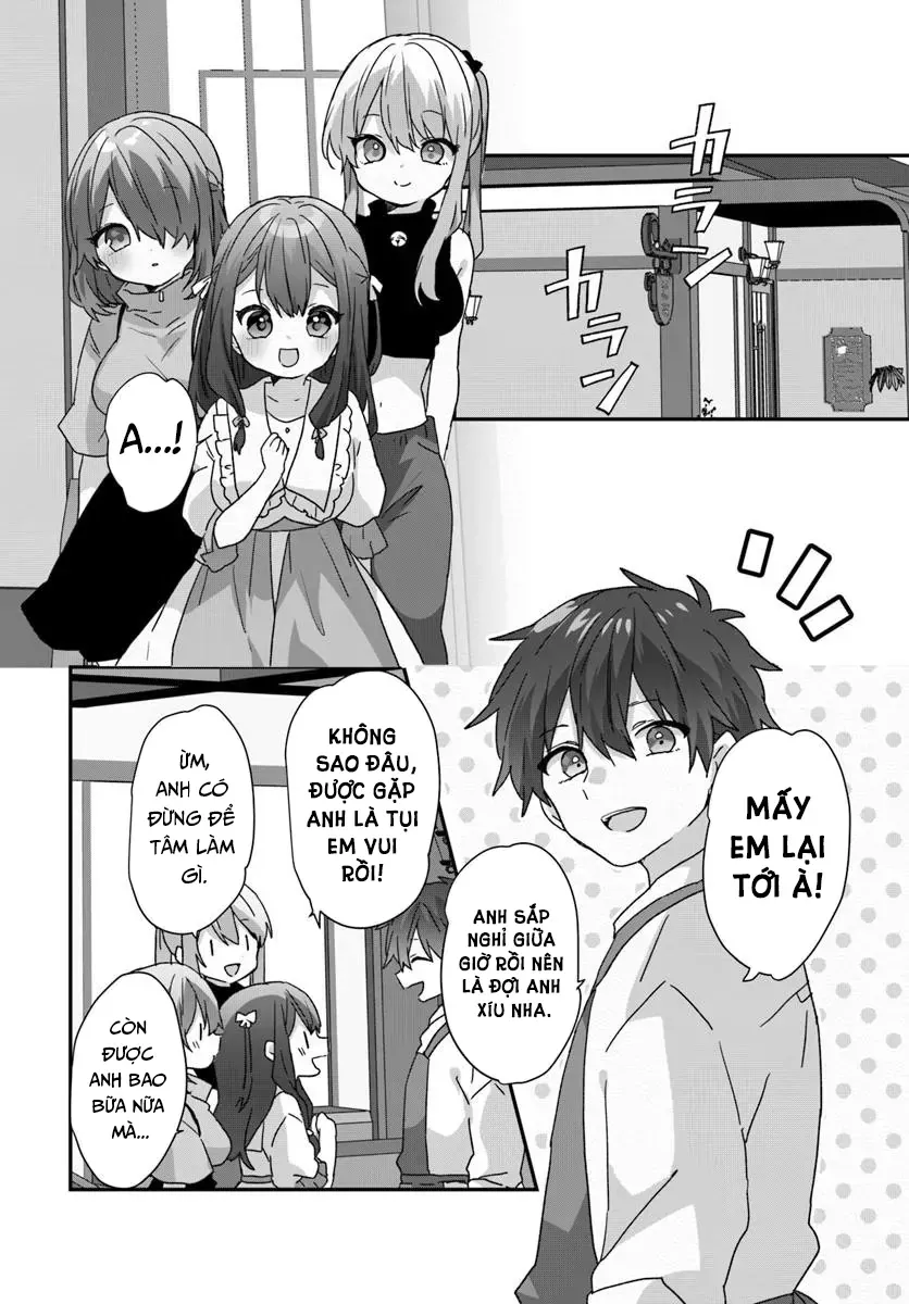 Daigaku Nyuugakuji Kara Uwasa Sareteita Bishoujo San Shimai, Ikiwakareteita Gimai Datta. Chapter 10 - Trang 12