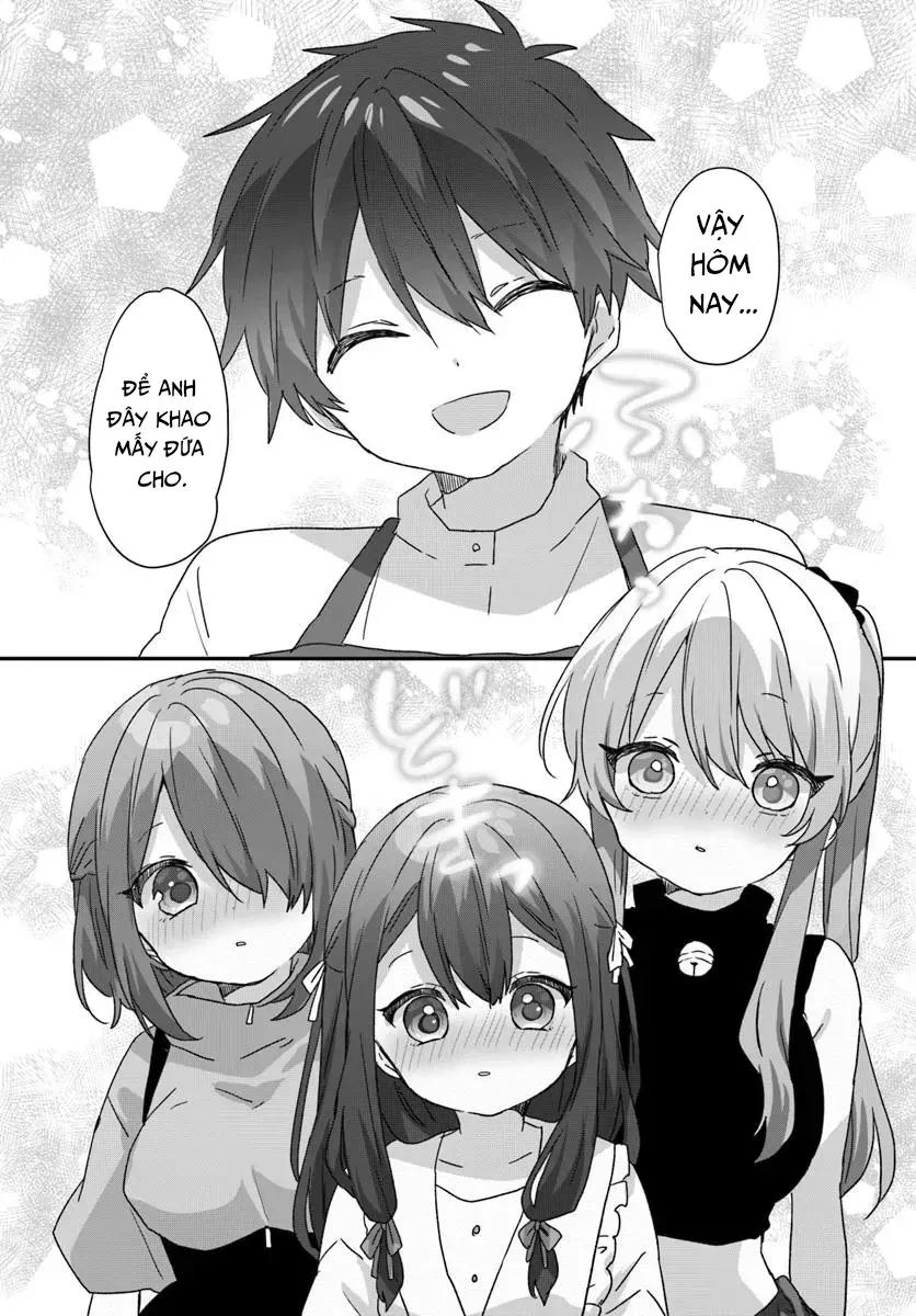 Daigaku Nyuugakuji Kara Uwasa Sareteita Bishoujo San Shimai, Ikiwakareteita Gimai Datta. Chapter 10 - Trang 13