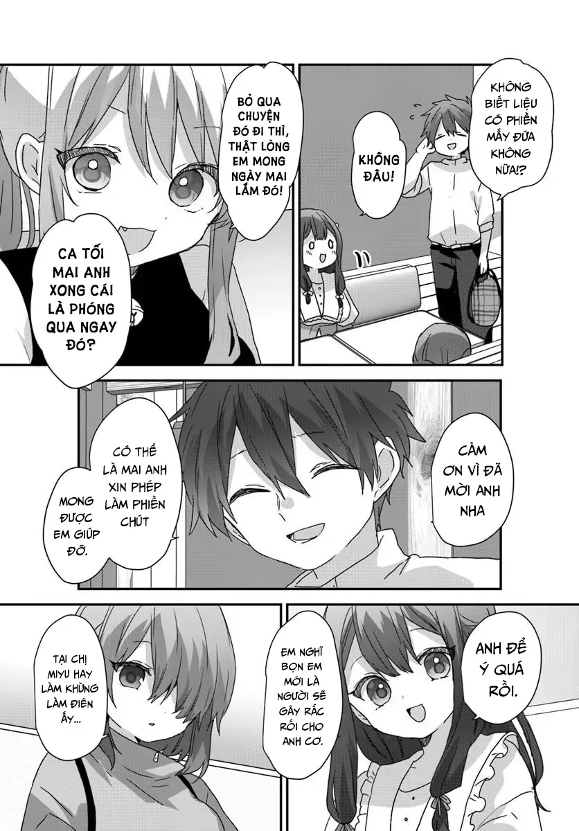 Daigaku Nyuugakuji Kara Uwasa Sareteita Bishoujo San Shimai, Ikiwakareteita Gimai Datta. Chapter 10 - Trang 15