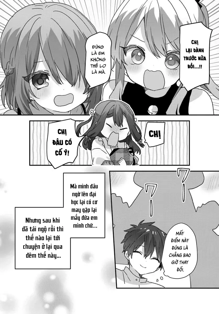 Daigaku Nyuugakuji Kara Uwasa Sareteita Bishoujo San Shimai, Ikiwakareteita Gimai Datta. Chapter 10 - Trang 18