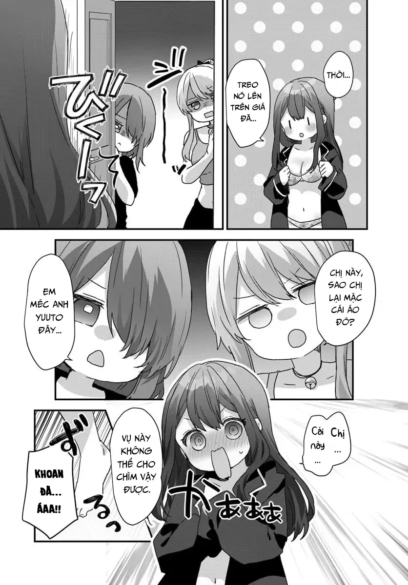Daigaku Nyuugakuji Kara Uwasa Sareteita Bishoujo San Shimai, Ikiwakareteita Gimai Datta. Chapter 10 - Trang 28