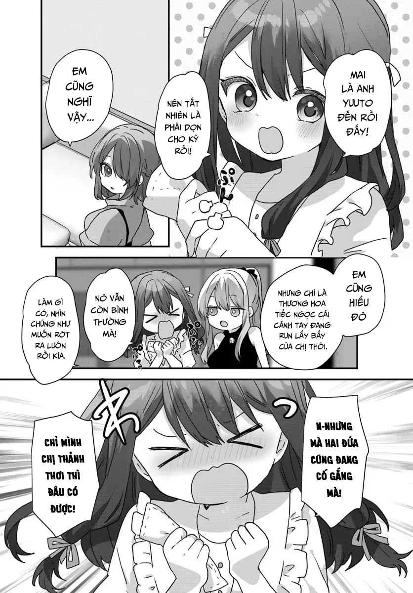 Daigaku Nyuugakuji Kara Uwasa Sareteita Bishoujo San Shimai, Ikiwakareteita Gimai Datta. Chapter 10 - Trang 3