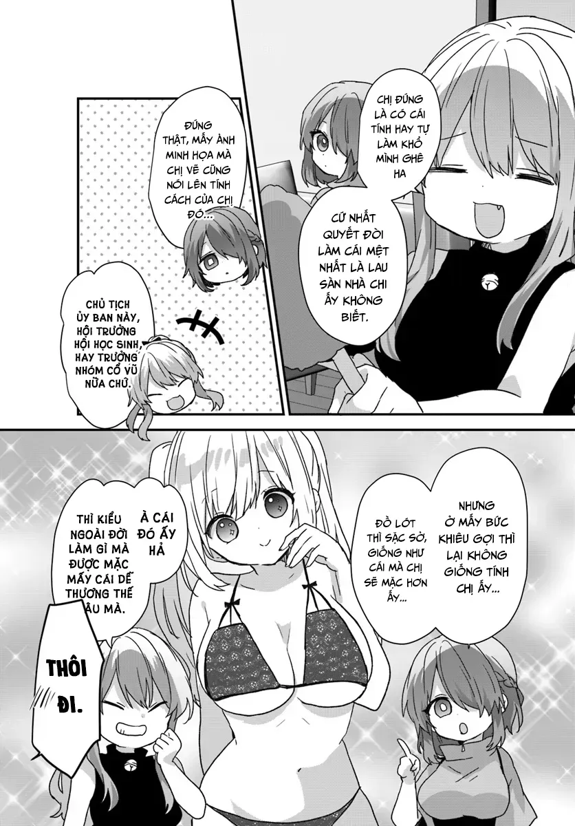Daigaku Nyuugakuji Kara Uwasa Sareteita Bishoujo San Shimai, Ikiwakareteita Gimai Datta. Chapter 10 - Trang 5