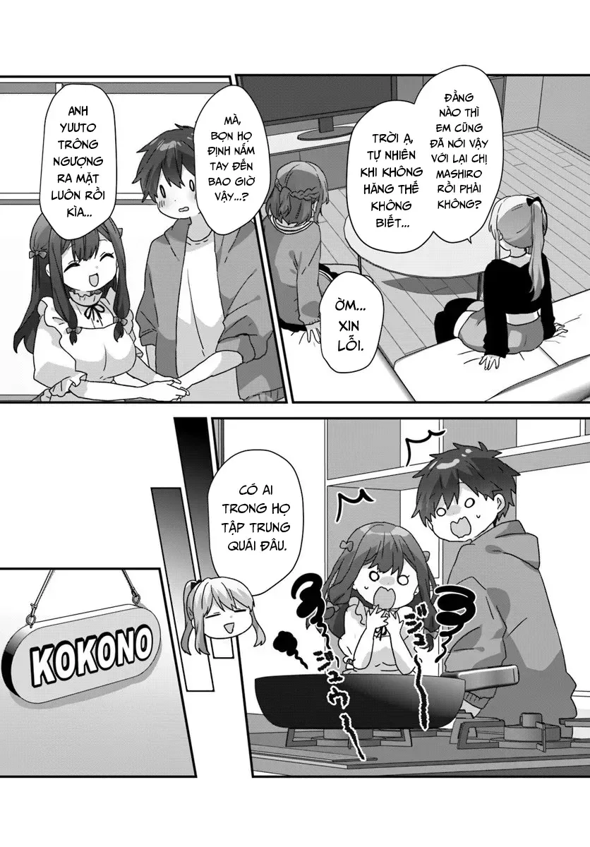Daigaku Nyuugakuji Kara Uwasa Sareteita Bishoujo San Shimai, Ikiwakareteita Gimai Datta. Chapter 11 - Trang 13