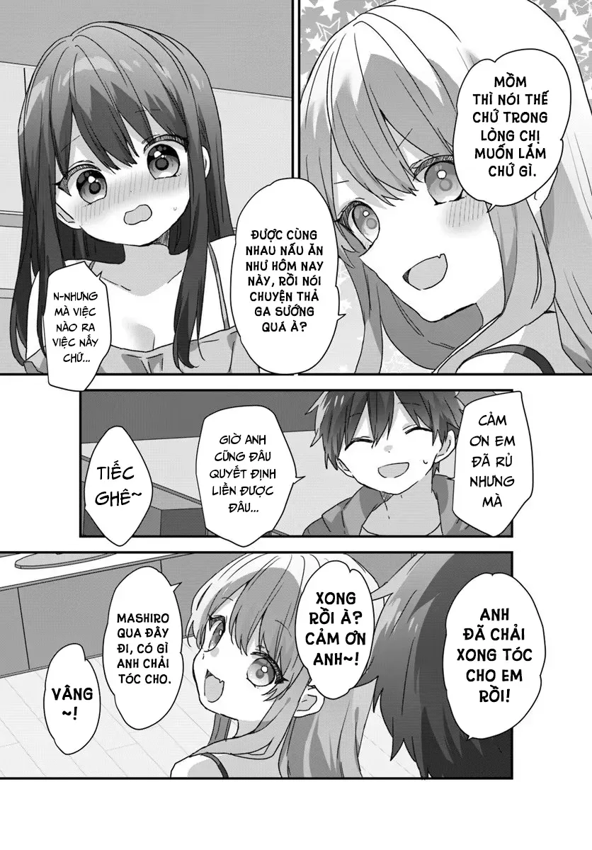 Daigaku Nyuugakuji Kara Uwasa Sareteita Bishoujo San Shimai, Ikiwakareteita Gimai Datta. Chapter 11 - Trang 23