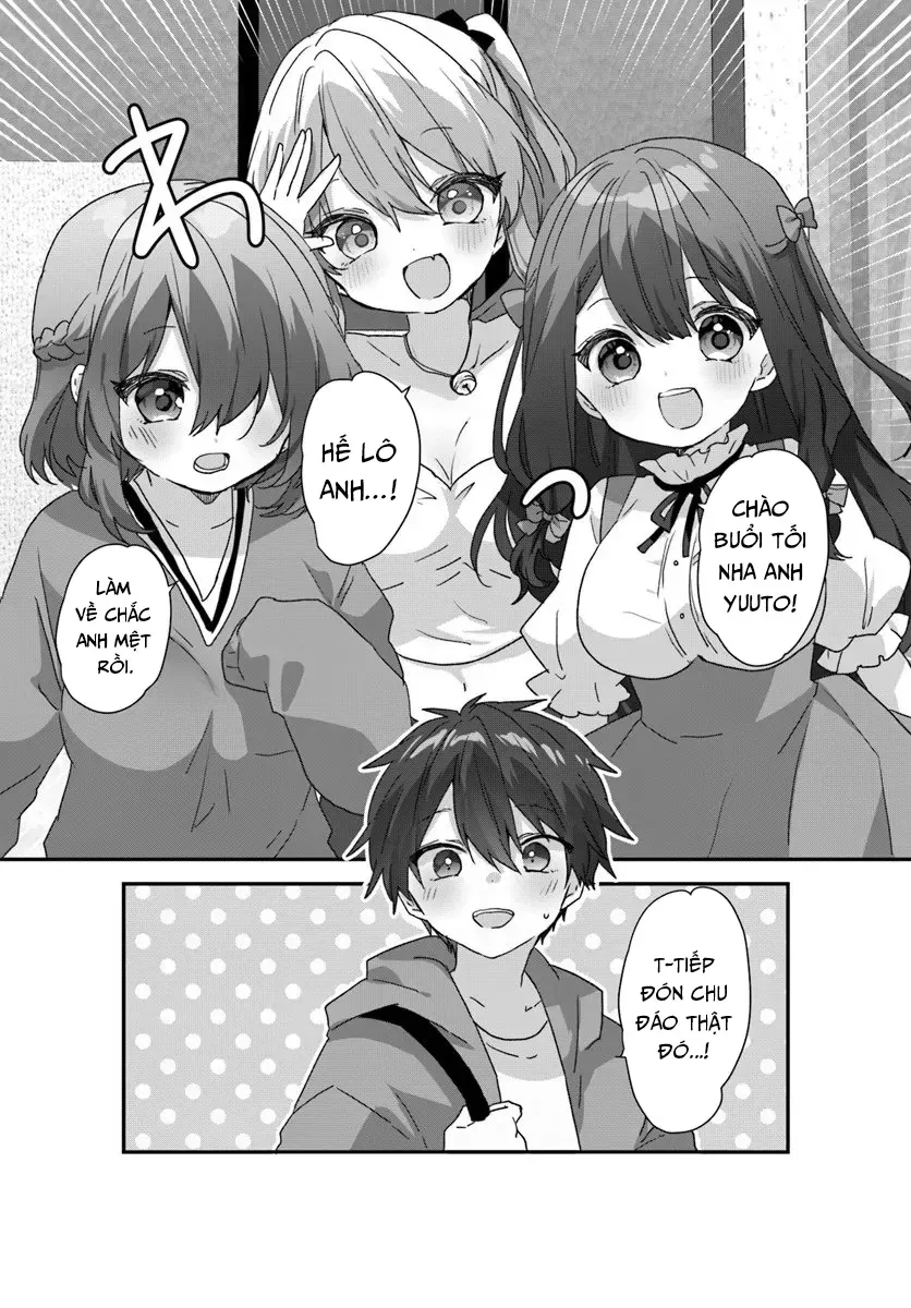Daigaku Nyuugakuji Kara Uwasa Sareteita Bishoujo San Shimai, Ikiwakareteita Gimai Datta. Chapter 11 - Trang 3