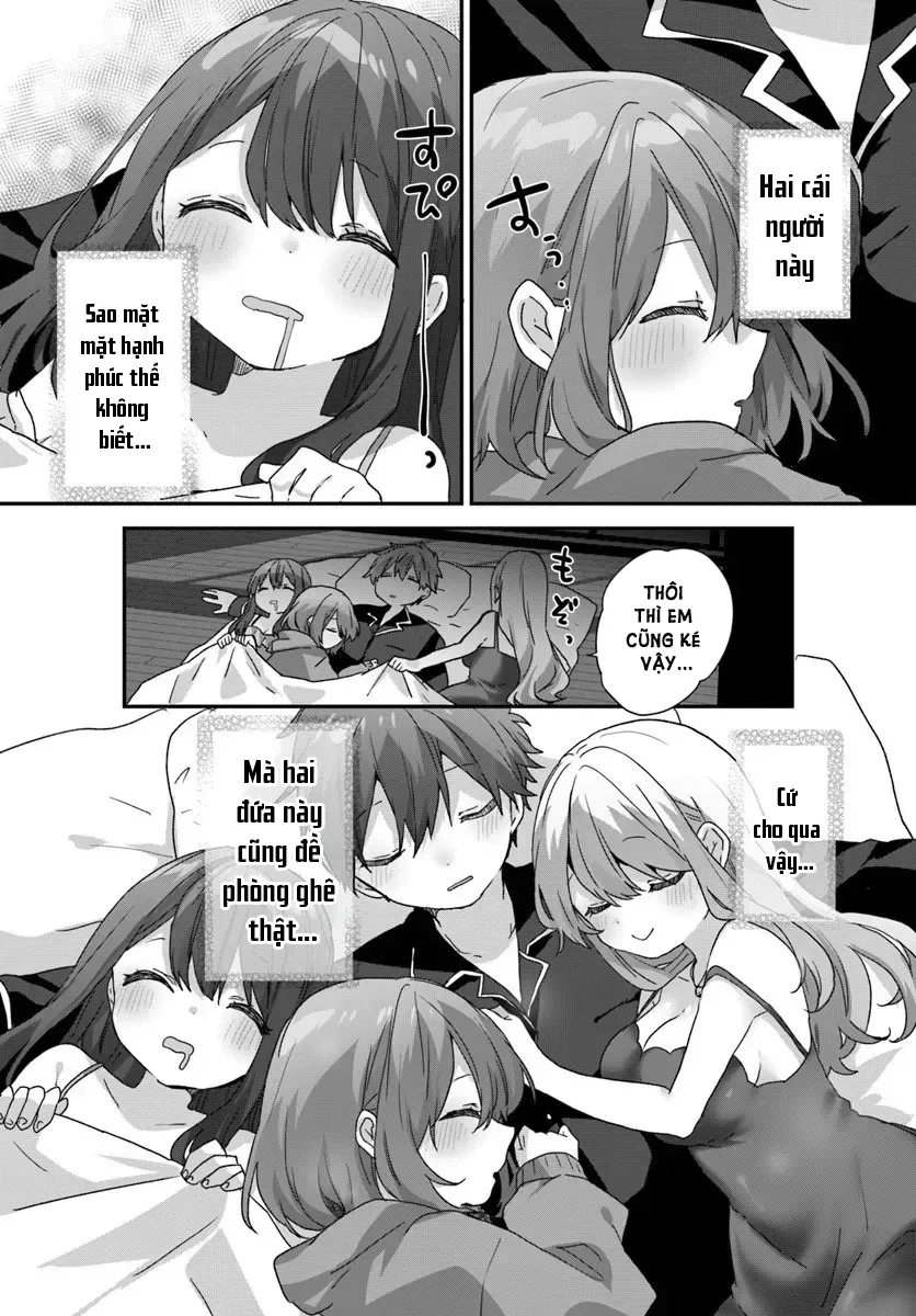 Daigaku Nyuugakuji Kara Uwasa Sareteita Bishoujo San Shimai, Ikiwakareteita Gimai Datta. Chapter 11 - Trang 32