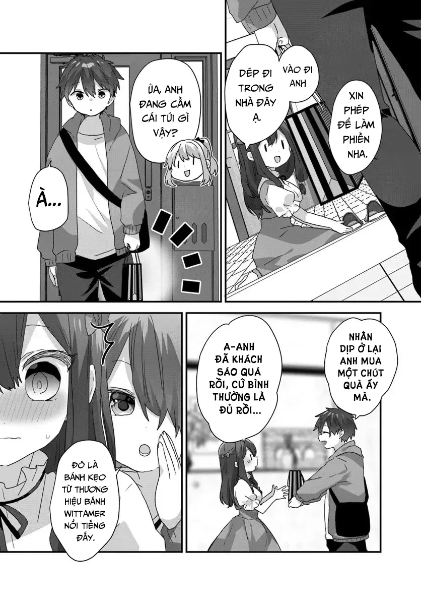 Daigaku Nyuugakuji Kara Uwasa Sareteita Bishoujo San Shimai, Ikiwakareteita Gimai Datta. Chapter 11 - Trang 5