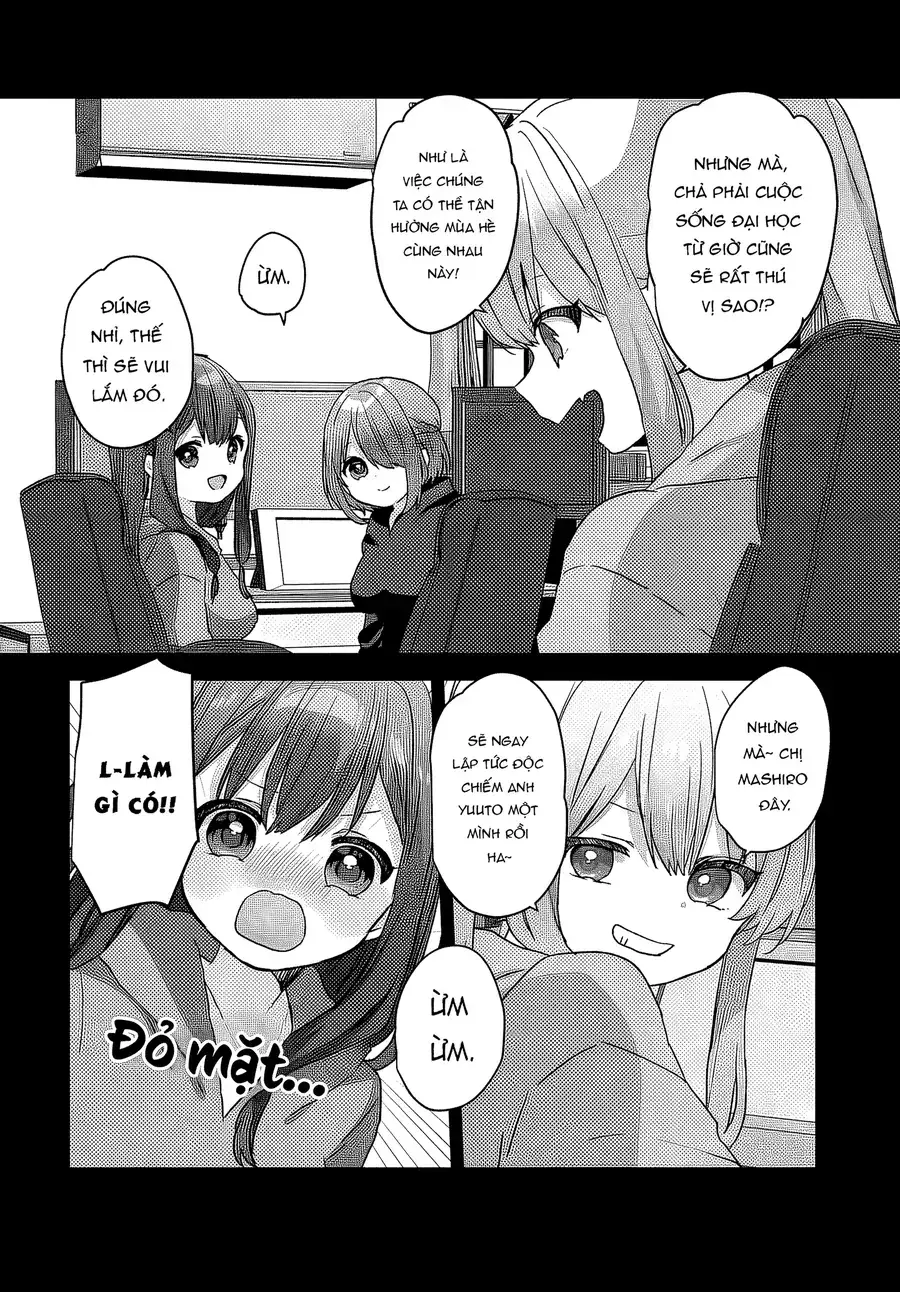 Daigaku Nyuugakuji Kara Uwasa Sareteita Bishoujo San Shimai, Ikiwakareteita Gimai Datta. Chapter 3 - Trang 16
