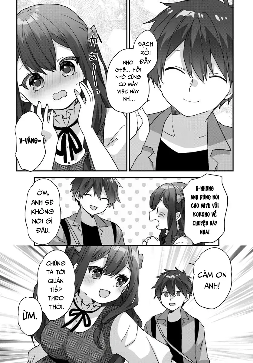 Daigaku Nyuugakuji Kara Uwasa Sareteita Bishoujo San Shimai, Ikiwakareteita Gimai Datta. Chapter 4 - Trang 11