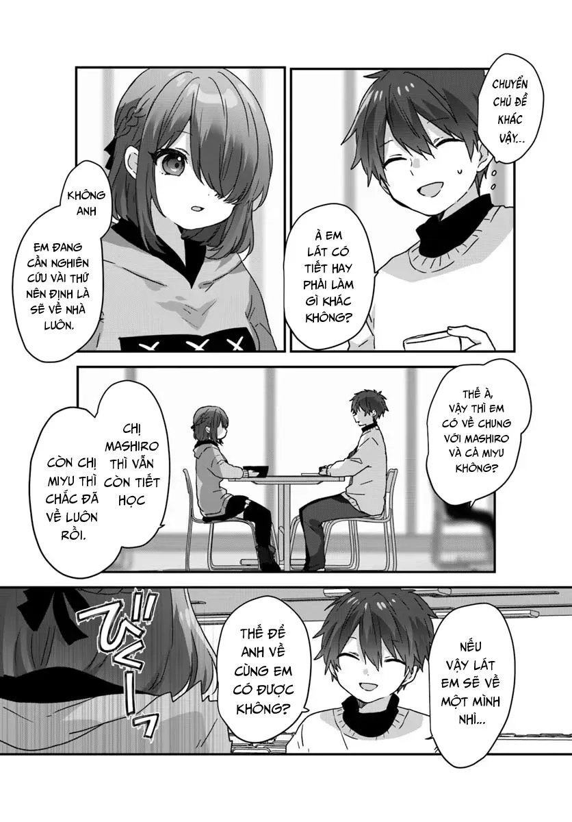 Daigaku Nyuugakuji Kara Uwasa Sareteita Bishoujo San Shimai, Ikiwakareteita Gimai Datta. Chapter 6 - Trang 18