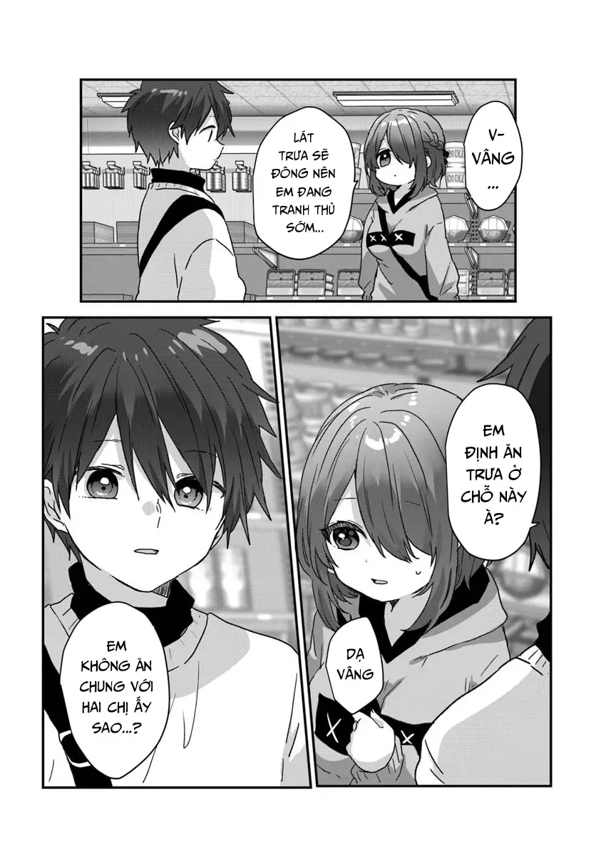 Daigaku Nyuugakuji Kara Uwasa Sareteita Bishoujo San Shimai, Ikiwakareteita Gimai Datta. Chapter 6 - Trang 7