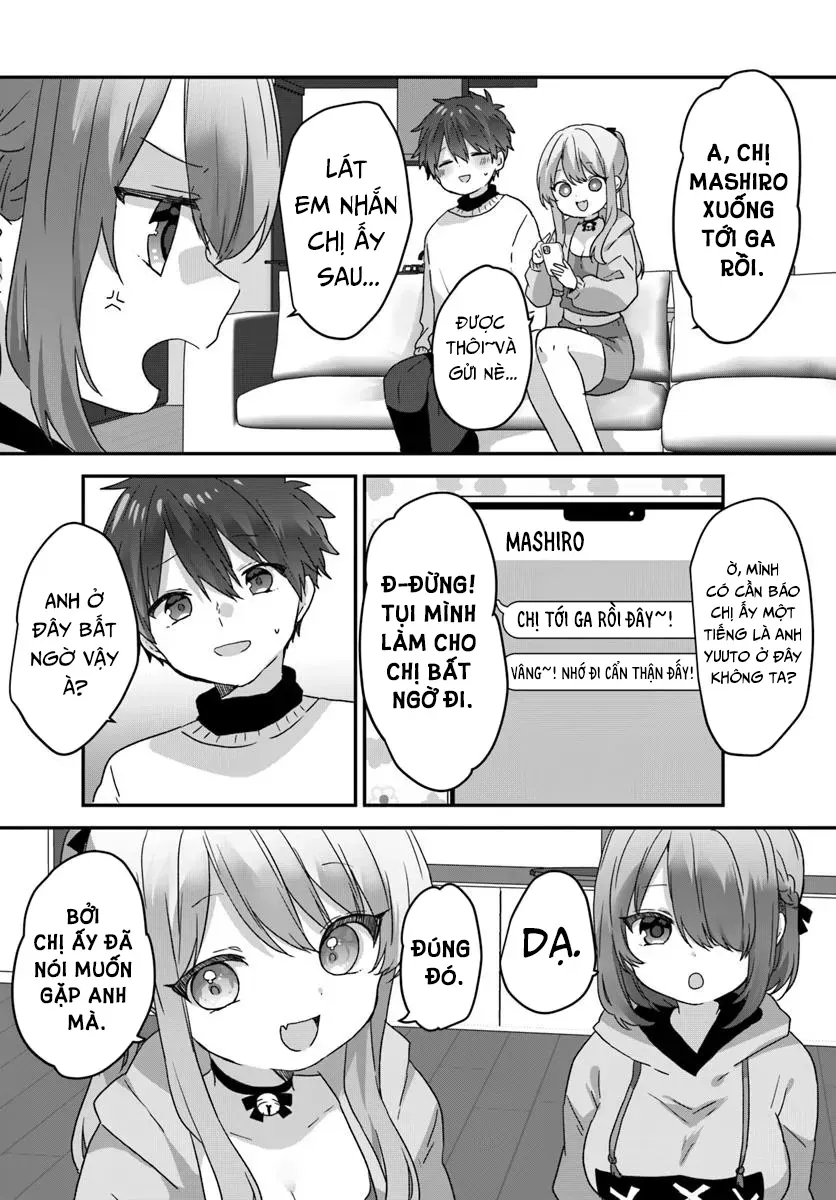 Daigaku Nyuugakuji Kara Uwasa Sareteita Bishoujo San Shimai, Ikiwakareteita Gimai Datta. Chapter 7 - Trang 10