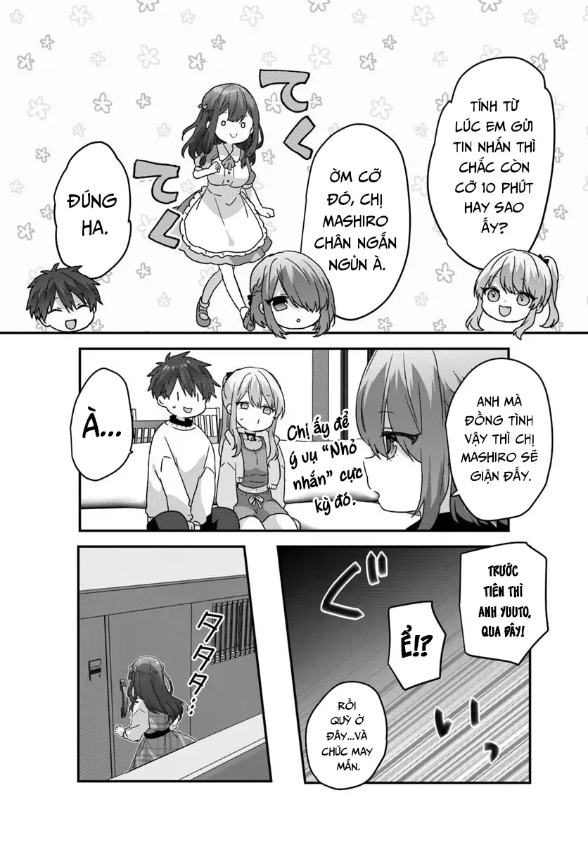 Daigaku Nyuugakuji Kara Uwasa Sareteita Bishoujo San Shimai, Ikiwakareteita Gimai Datta. Chapter 7 - Trang 11