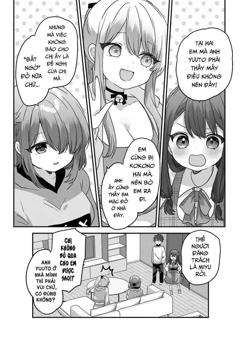 Daigaku Nyuugakuji Kara Uwasa Sareteita Bishoujo San Shimai, Ikiwakareteita Gimai Datta. Chapter 7 - Trang 17