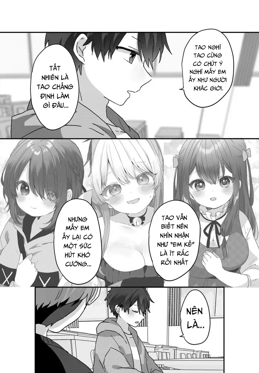 Daigaku Nyuugakuji Kara Uwasa Sareteita Bishoujo San Shimai, Ikiwakareteita Gimai Datta. Chapter 8 - Trang 10