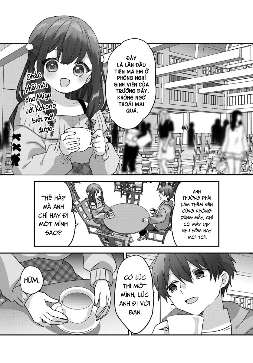 Daigaku Nyuugakuji Kara Uwasa Sareteita Bishoujo San Shimai, Ikiwakareteita Gimai Datta. Chapter 8 - Trang 21