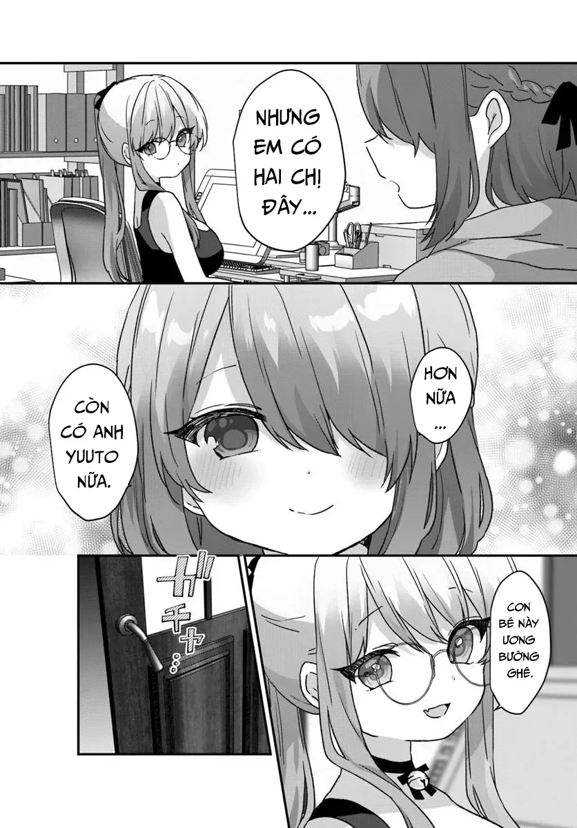 Daigaku Nyuugakuji Kara Uwasa Sareteita Bishoujo San Shimai, Ikiwakareteita Gimai Datta. Chapter 8 - Trang 3