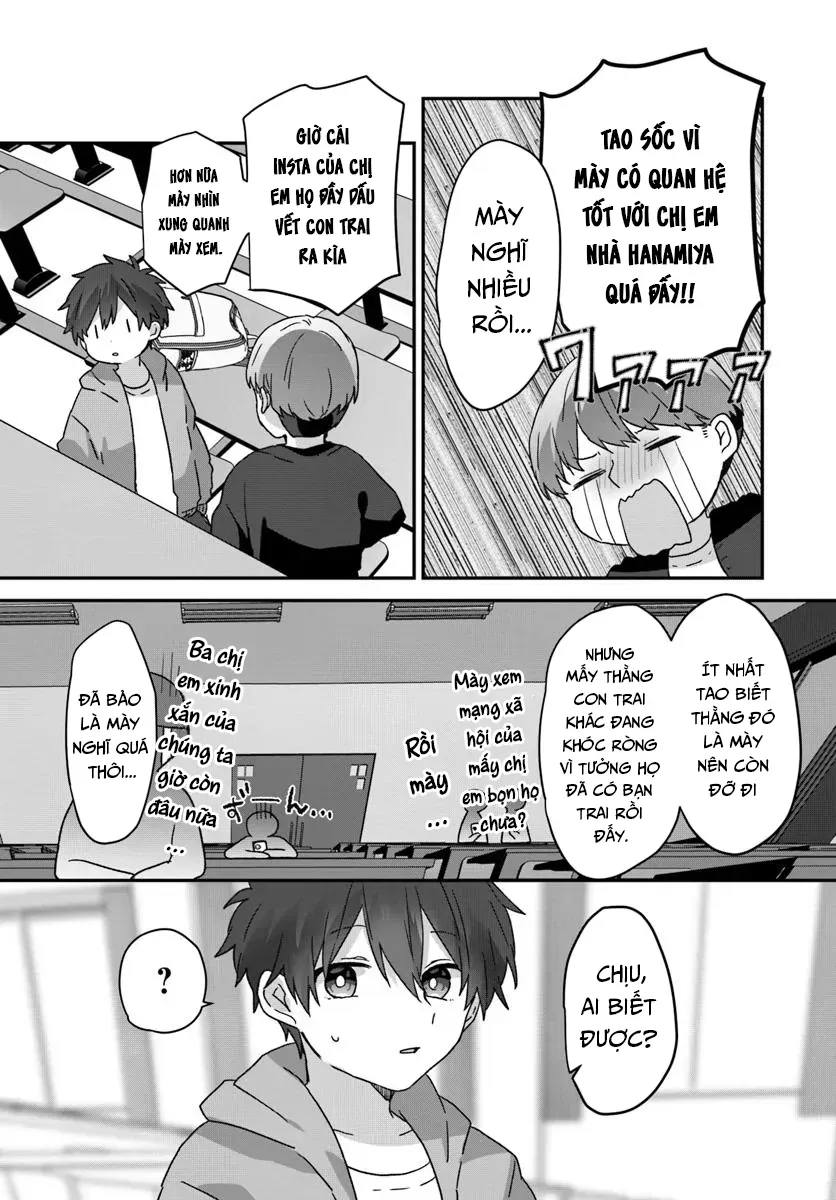 Daigaku Nyuugakuji Kara Uwasa Sareteita Bishoujo San Shimai, Ikiwakareteita Gimai Datta. Chapter 8 - Trang 7