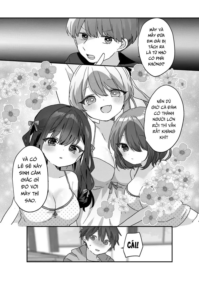 Daigaku Nyuugakuji Kara Uwasa Sareteita Bishoujo San Shimai, Ikiwakareteita Gimai Datta. Chapter 8 - Trang 8