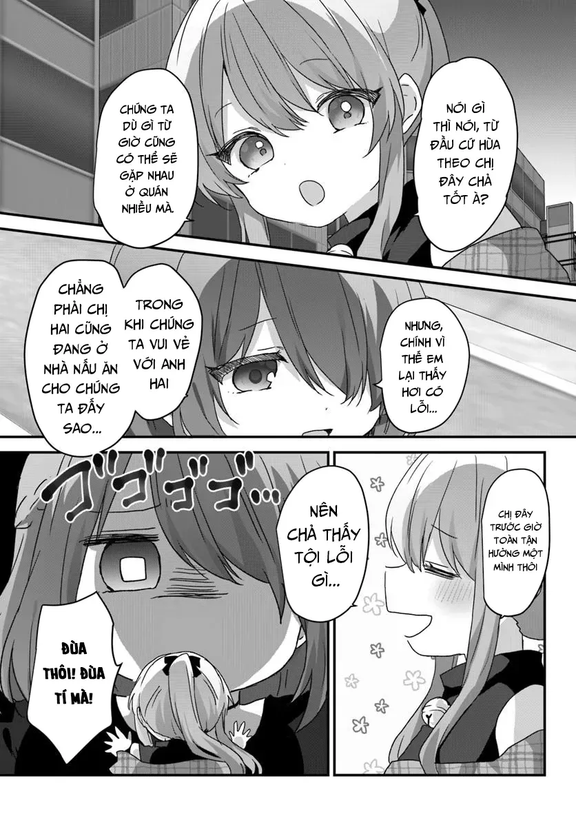 Daigaku Nyuugakuji Kara Uwasa Sareteita Bishoujo San Shimai, Ikiwakareteita Gimai Datta. Chapter 9 - Trang 22