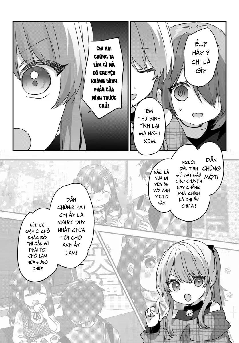 Daigaku Nyuugakuji Kara Uwasa Sareteita Bishoujo San Shimai, Ikiwakareteita Gimai Datta. Chapter 9 - Trang 24