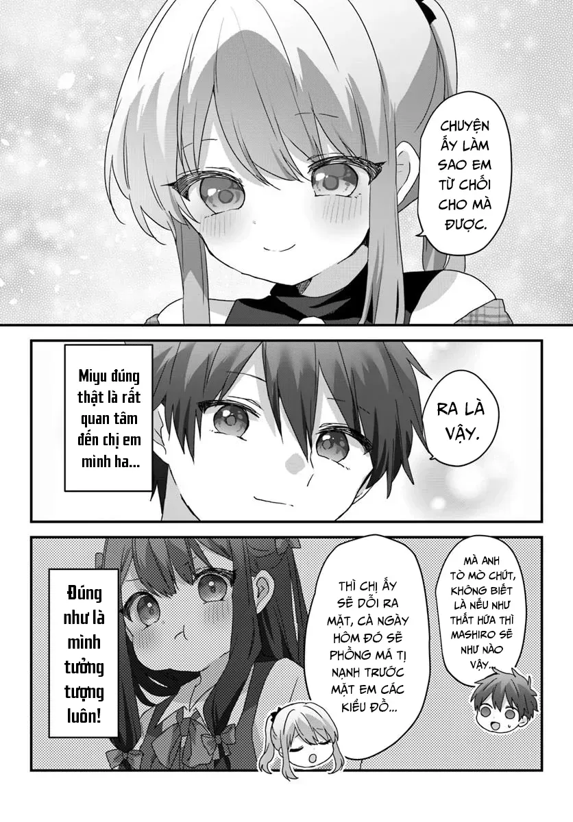 Daigaku Nyuugakuji Kara Uwasa Sareteita Bishoujo San Shimai, Ikiwakareteita Gimai Datta. Chapter 9 - Trang 6
