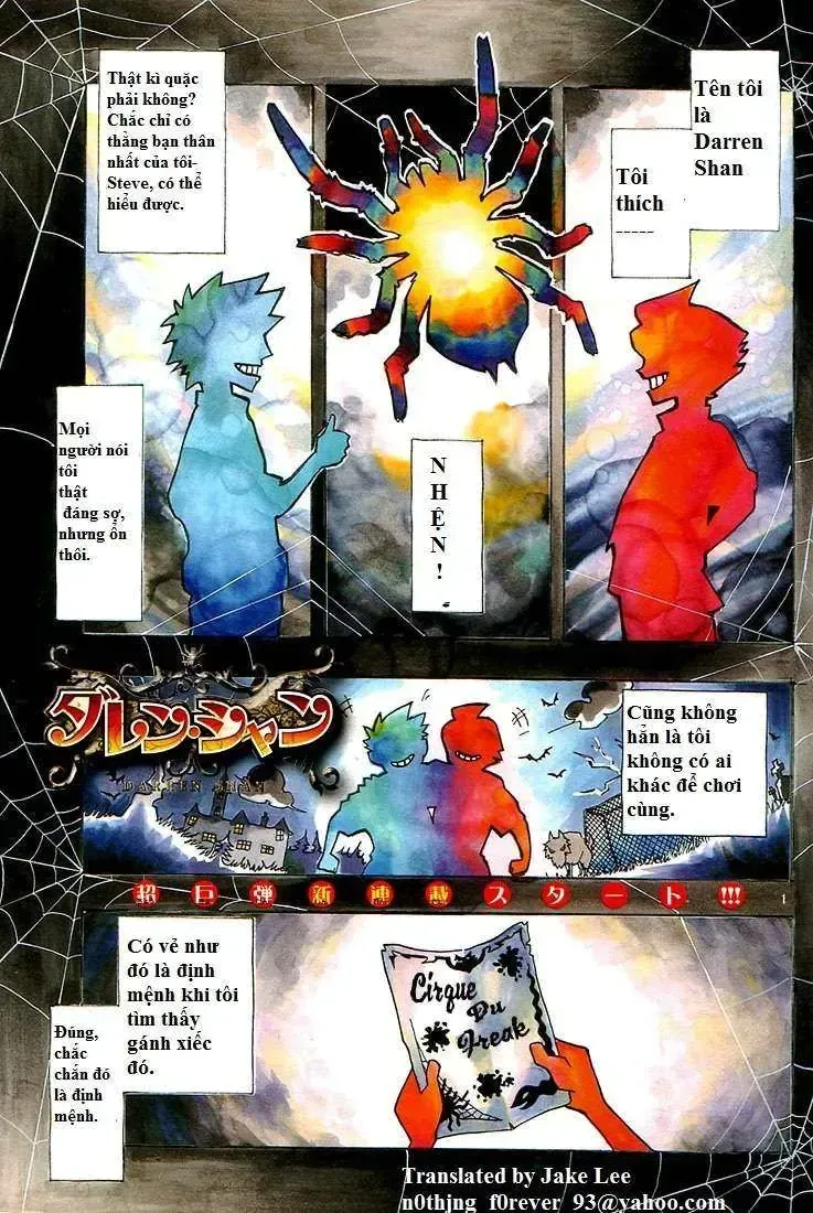 Darren Shan - Gánh Xiếc Quái Dị Chapter 1 - Trang 4